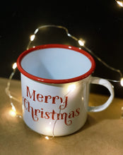 Load image into Gallery viewer, Merry Christmas Tin Mug
