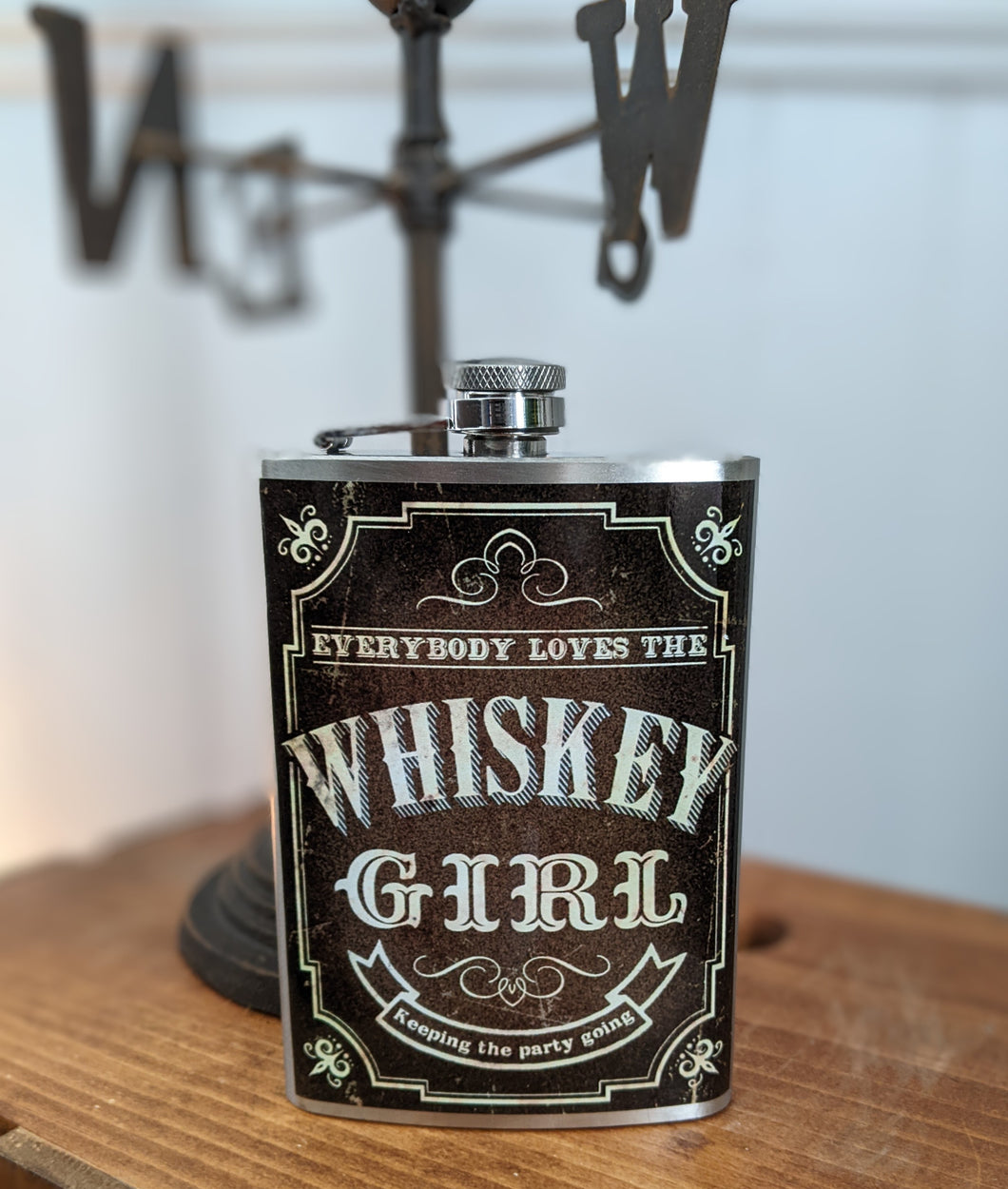 Whiskey Girl Flask